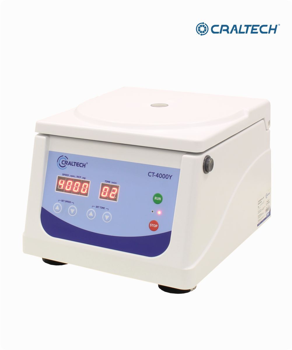 Centrífuga de bancada bivolt para 12 tubos de 10mL a 15mL